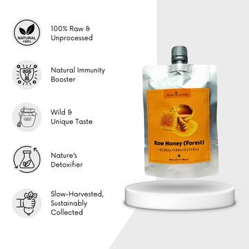 Raw & Unprocessed Forest Honey - Luxury in Every Drop - Pure, Wild, & Naturally Divine Bilvam Herbals