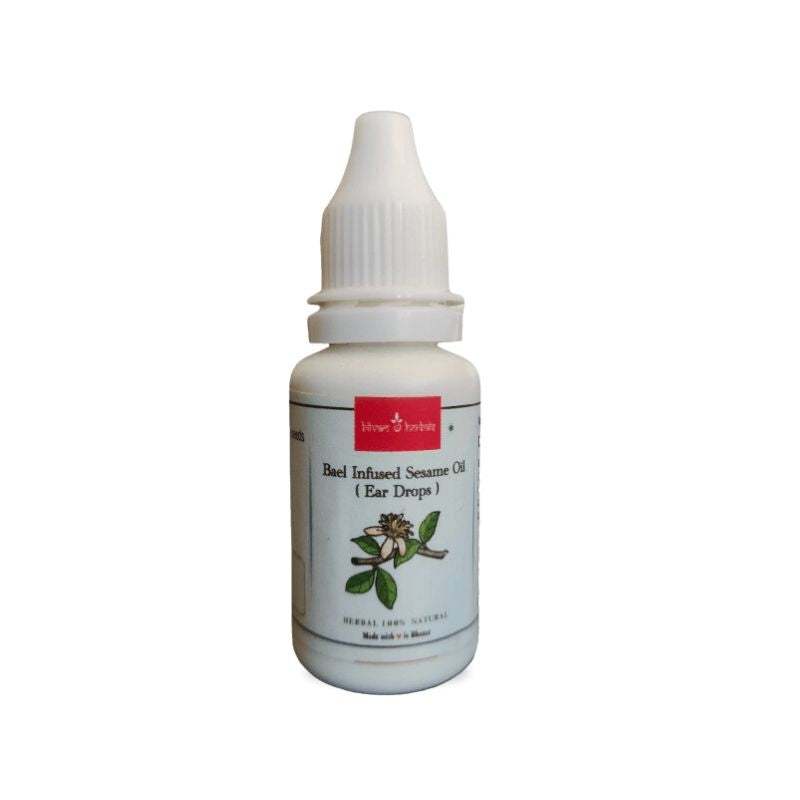 Bael Leaf & Sesame Oil Herbal Ear Drops for Ear Pain, Wax & Infections