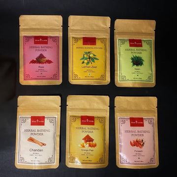 Herbal Bathing Powder Kit | 6 Ayurvedic Powders | 100g Each