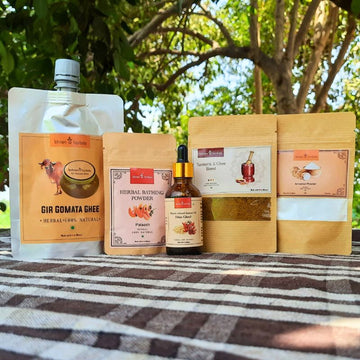 Psoriasis Care Kit | Ayurvedic Ghee, Powder, and Oil in Small Packs