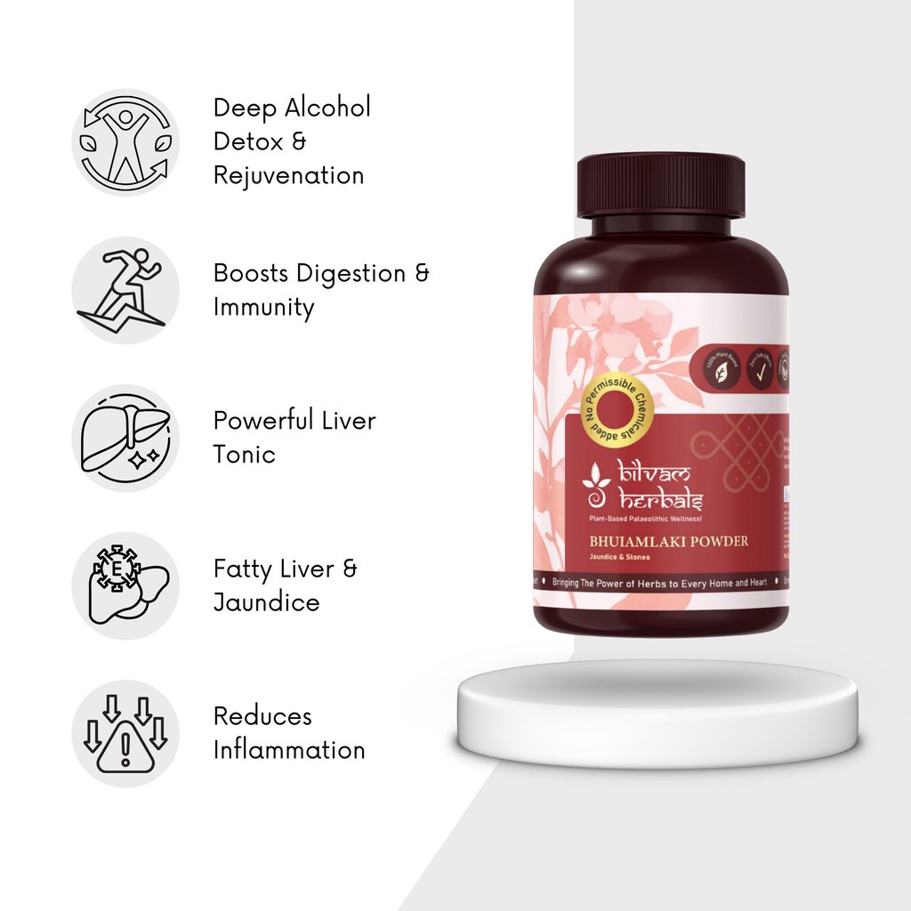 Bhuiamlaki Capsules - Your Liver’s Best Ally - Liver Health - 120N Bilvam Jaganmaata Herbals Pvt. Ltd.