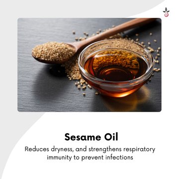 Edible Camphor Infused Sesame Oil - Migraine, Sinus & Insomnia - 30 ml e 1.01 fl. oz.