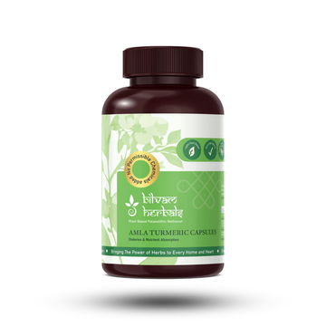 Amla Turmeric Capsules - Ayurvedic Excellence for Diabetes & Nutrient Absorption - 120N