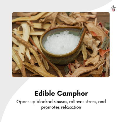 Edible Camphor Infused Sesame Oil - Migraine, Sinus & Insomnia - 30 ml e 1.01 fl. oz. Bilvam Jaganmaata Herbals Pvt. Ltd.