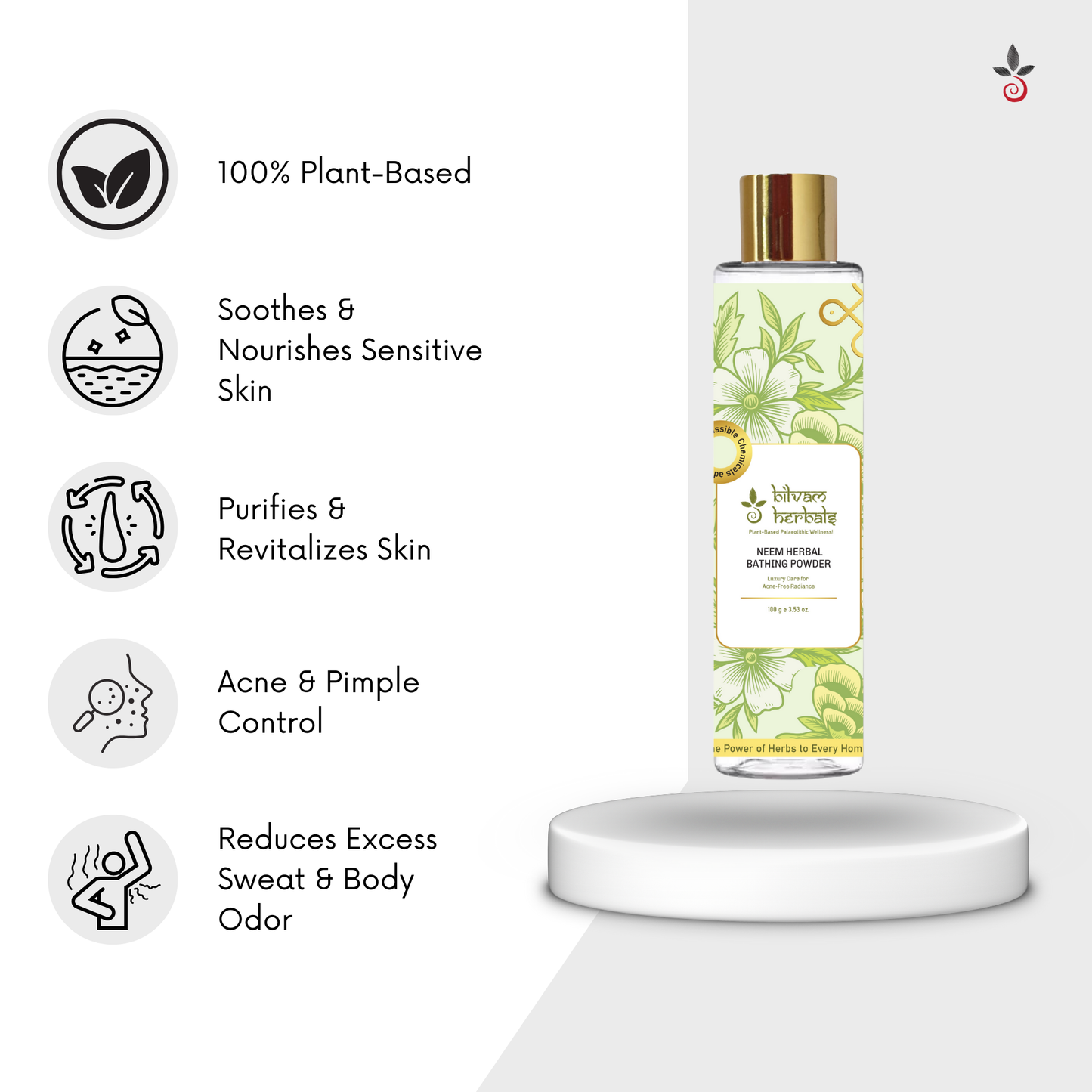 Herbal Bathing Powder Kit - Ayurvedic Luxury for Radiant Skin Bilvam Herbals