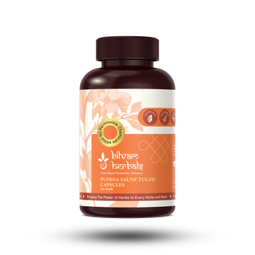 Pudina Saunf Tulasi Capsules - The Ayurvedic Secret to a Calm, Balanced Gut - 120N