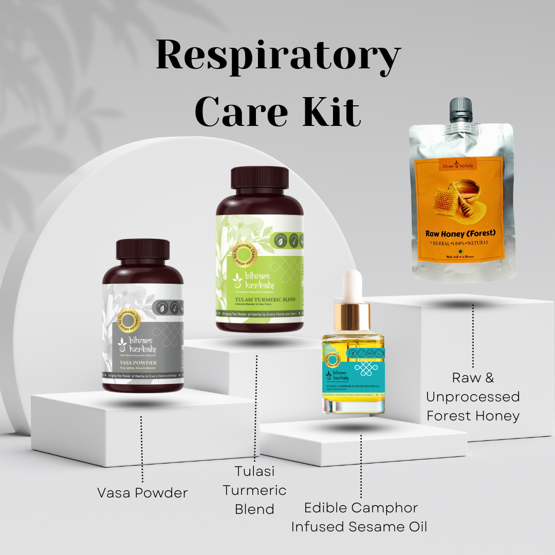 Respiratory Care Kit - Breathe Freely. Feel Lighter. Live Healthier. Bilvam Jaganmaata Herbals Pvt. Ltd.