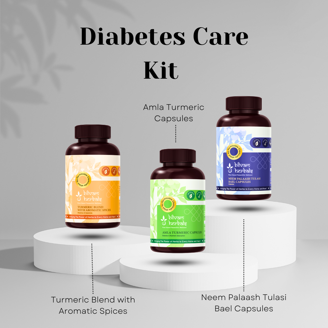 Diabetes Care Kit - A Premium Ayurvedic Wellness Experience Bilvam Jaganmaata Herbals Pvt. Ltd.