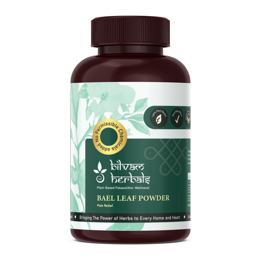 Bael Leaf Powder - A Sacred Ayurvedic Elixir for Gut Health & Holistic Healing - 100 g e 3.53 oz. Bilvam Herbals