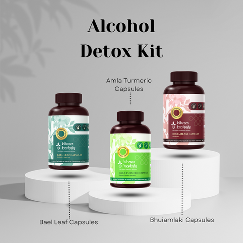 Alcohol Detox Kit - Support for Liver Health After Alcohol Use - Protect. Cleanse. Recover. Bilvam Jaganmaata Herbals Pvt. Ltd.