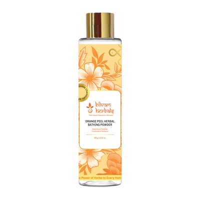 Orange Peel Herbal Bathing Powder - Experience Timeless Freshness & Radiance - 100 g e 3.53 oz.