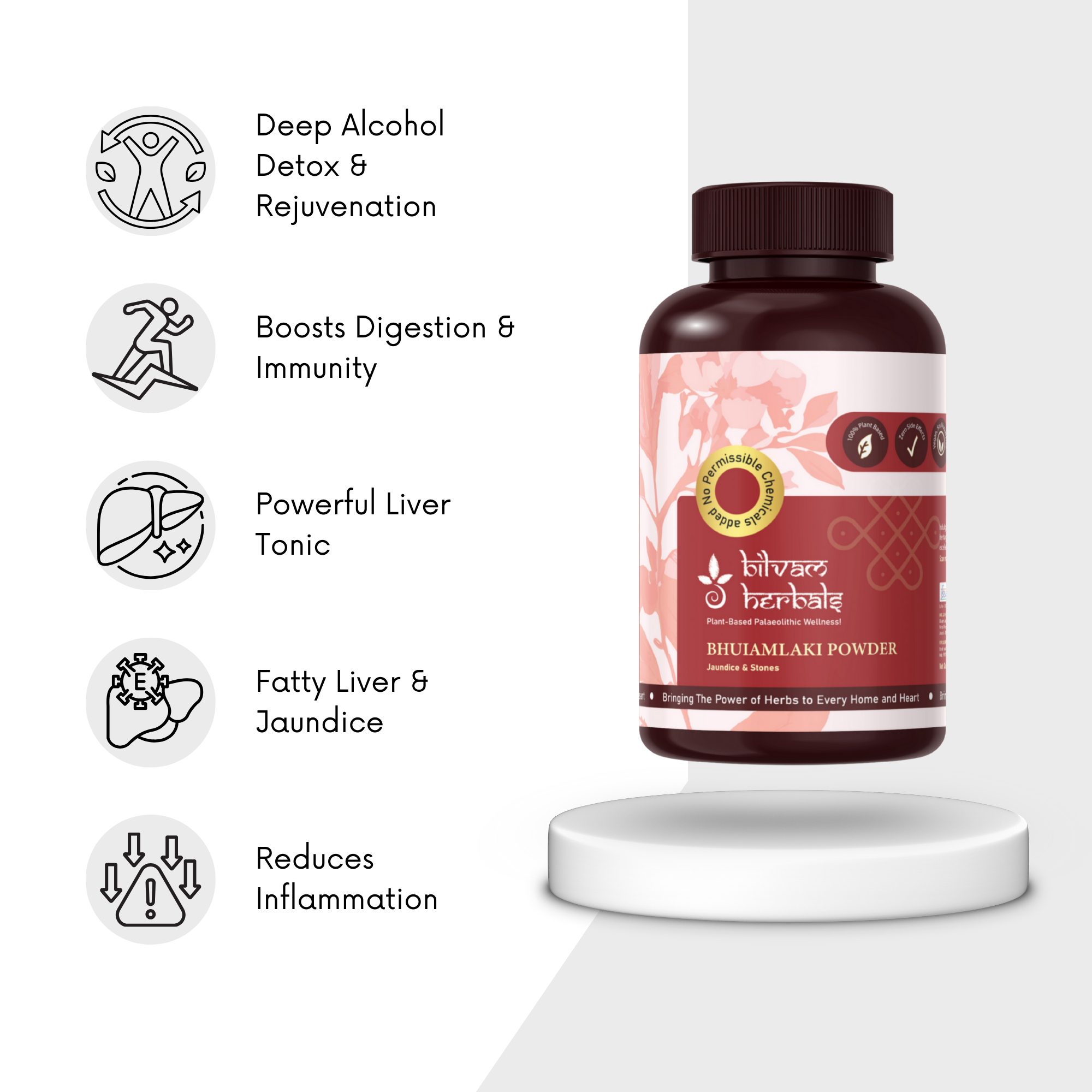 Bhuiamlaki Powder - 100g Bilvam Herbals