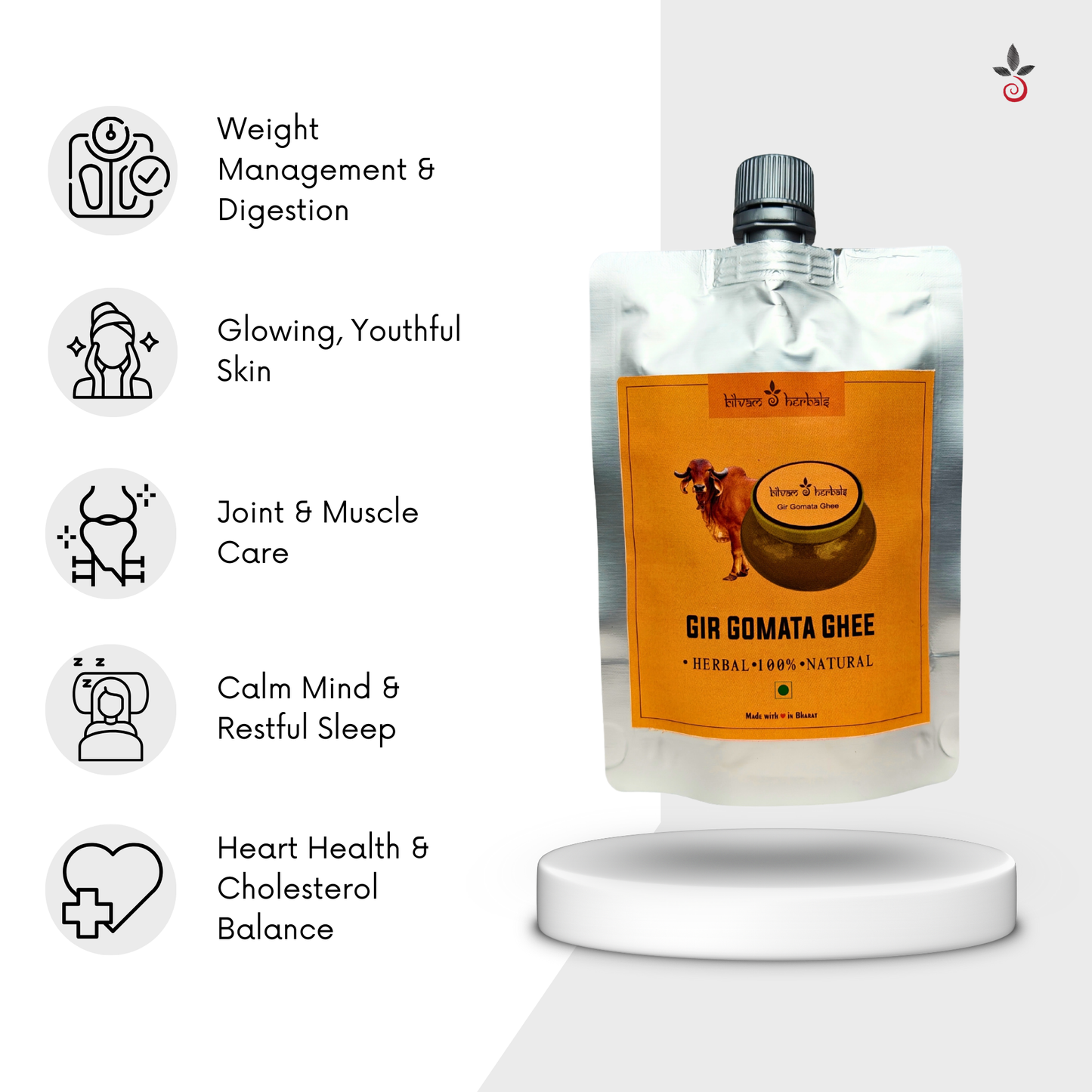 Gir Gomata Ghee – The Purest Essence of Wellness and Tradition Bilvam Herbals