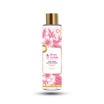 Rose Herbal Bathing Powder - Experience Silken Soft, Glowing Skin - 100 g e 3.53 oz.