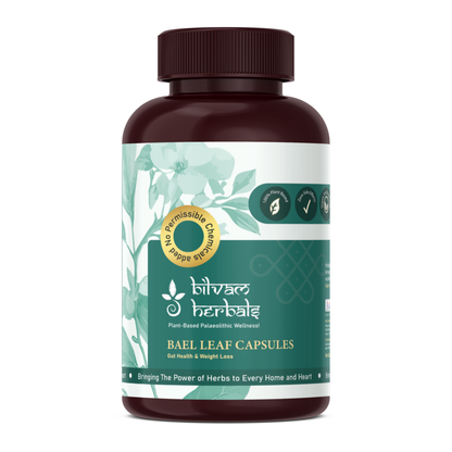 Bael Leaf Capsules - Ayurvedic Excellence for Gut Health & Weight Balance - Nourish, Heal & Restore with the Power of Bael - 120N Bilvam Jaganmaata Herbals Pvt. Ltd.
