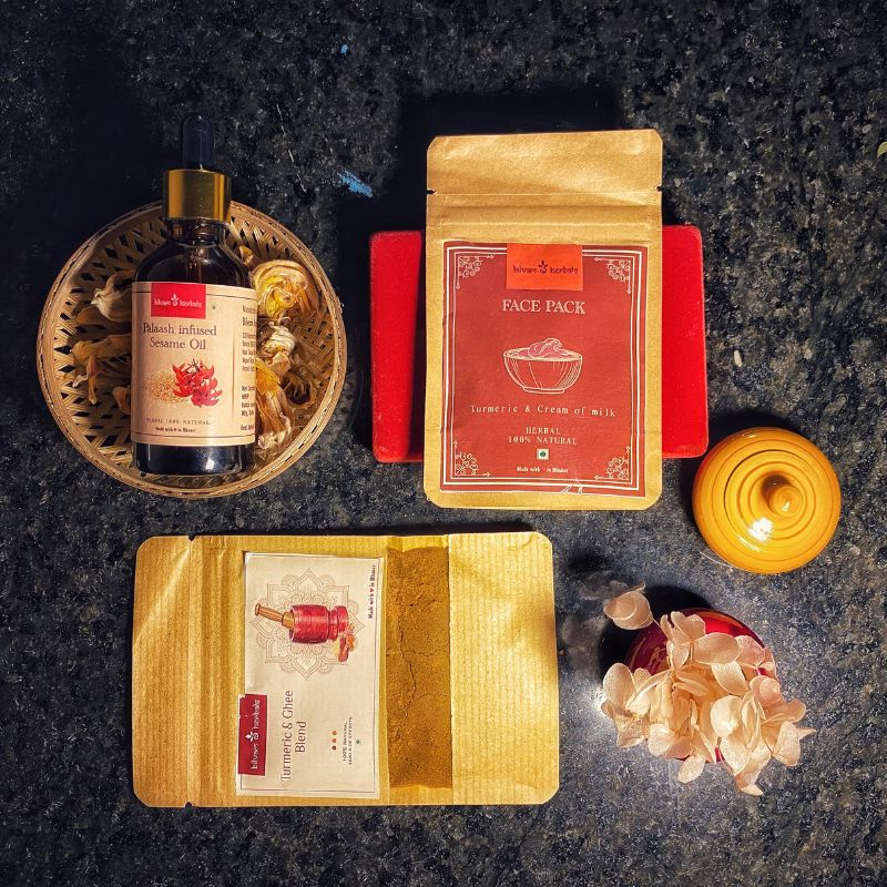 Skin Care Kit | Ayurvedi Blend, Sesame Oil, and Face Pack | 100g each