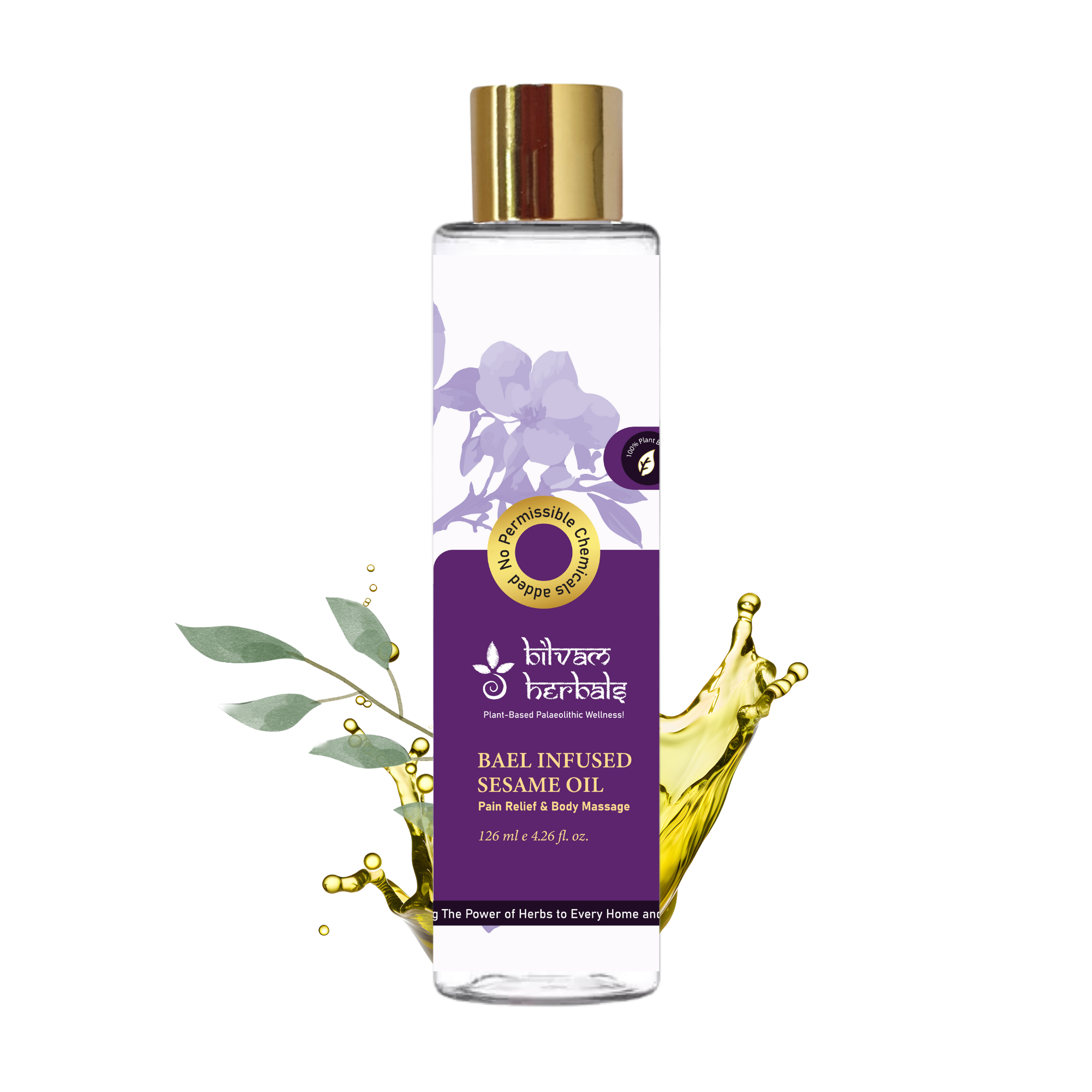 Bael Infused Sesame Oil - The Ancient Remedy for Modern Pains - 120 ml e 4.06 fl. oz.