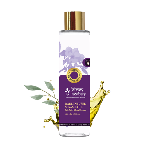 Bael Infused Sesame Oil - The Ancient Remedy for Modern Pains - 120 ml e 4.06 fl. oz.