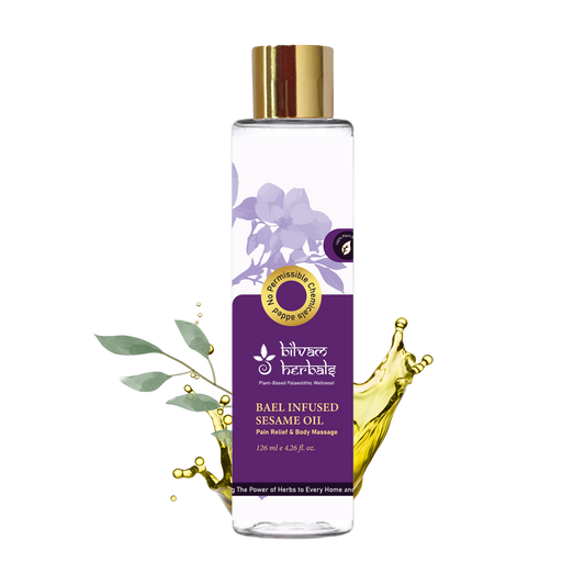 Bael Infused Sesame Oil - The Ancient Remedy for Modern Pains - 120 ml e 4.06 fl. oz.