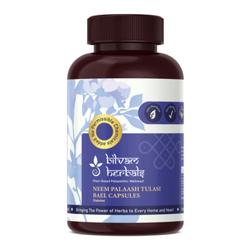Neem Palaash Tulasi Bael Capsules - The Ayurvedic Formula for Diabetes Care & Organ Protection - 120N
