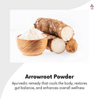 Arrowroot Powder - The Cooling Elixir for Gut & Body Harmony - 100 g e 3.53 oz. Bilvam Herbals