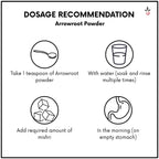 Arrowroot Powder - The Cooling Elixir for Gut & Body Harmony - 100 g e 3.53 oz. Bilvam Herbals