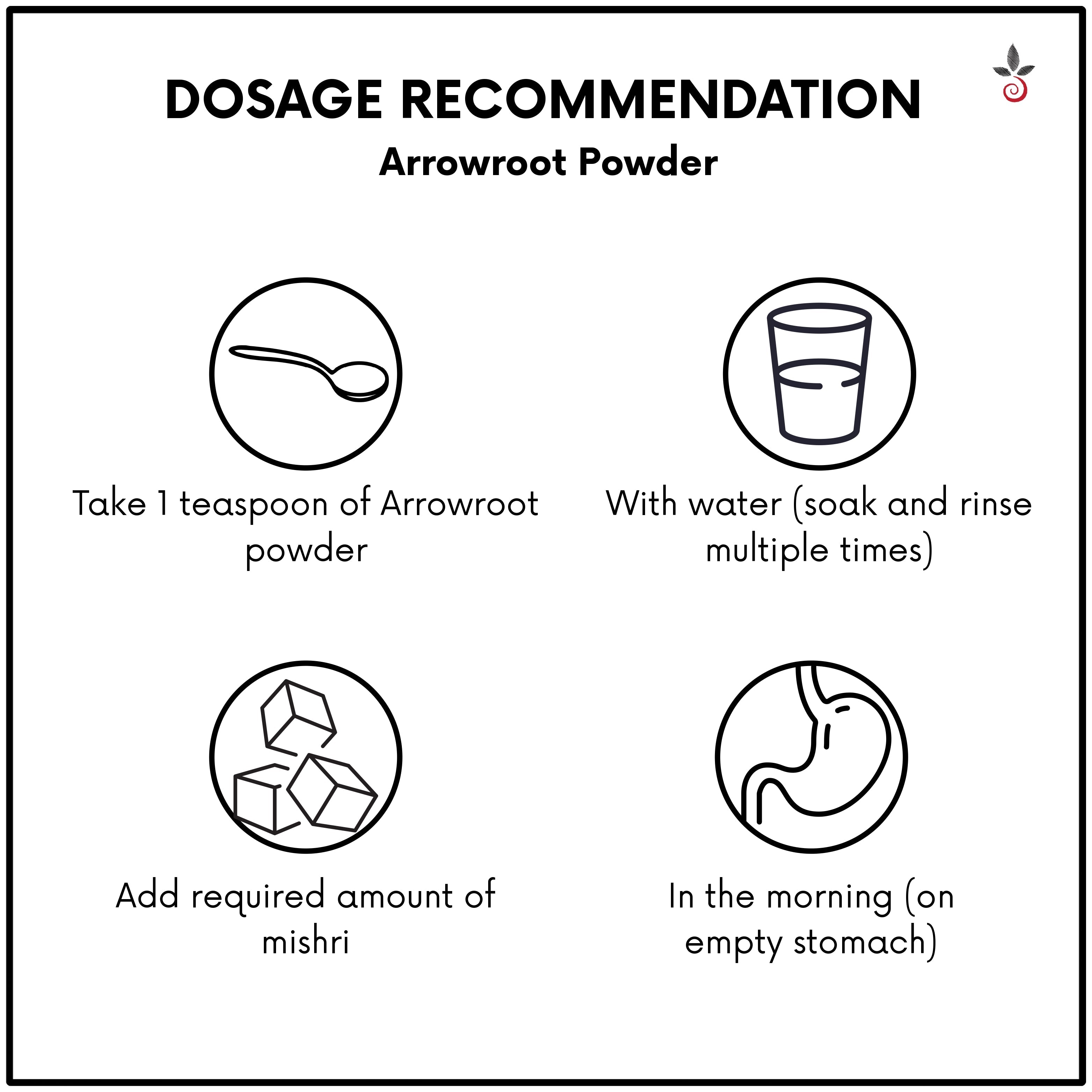 Arrowroot Powder - The Cooling Elixir for Gut & Body Harmony - 100 g e 3.53 oz. Bilvam Herbals