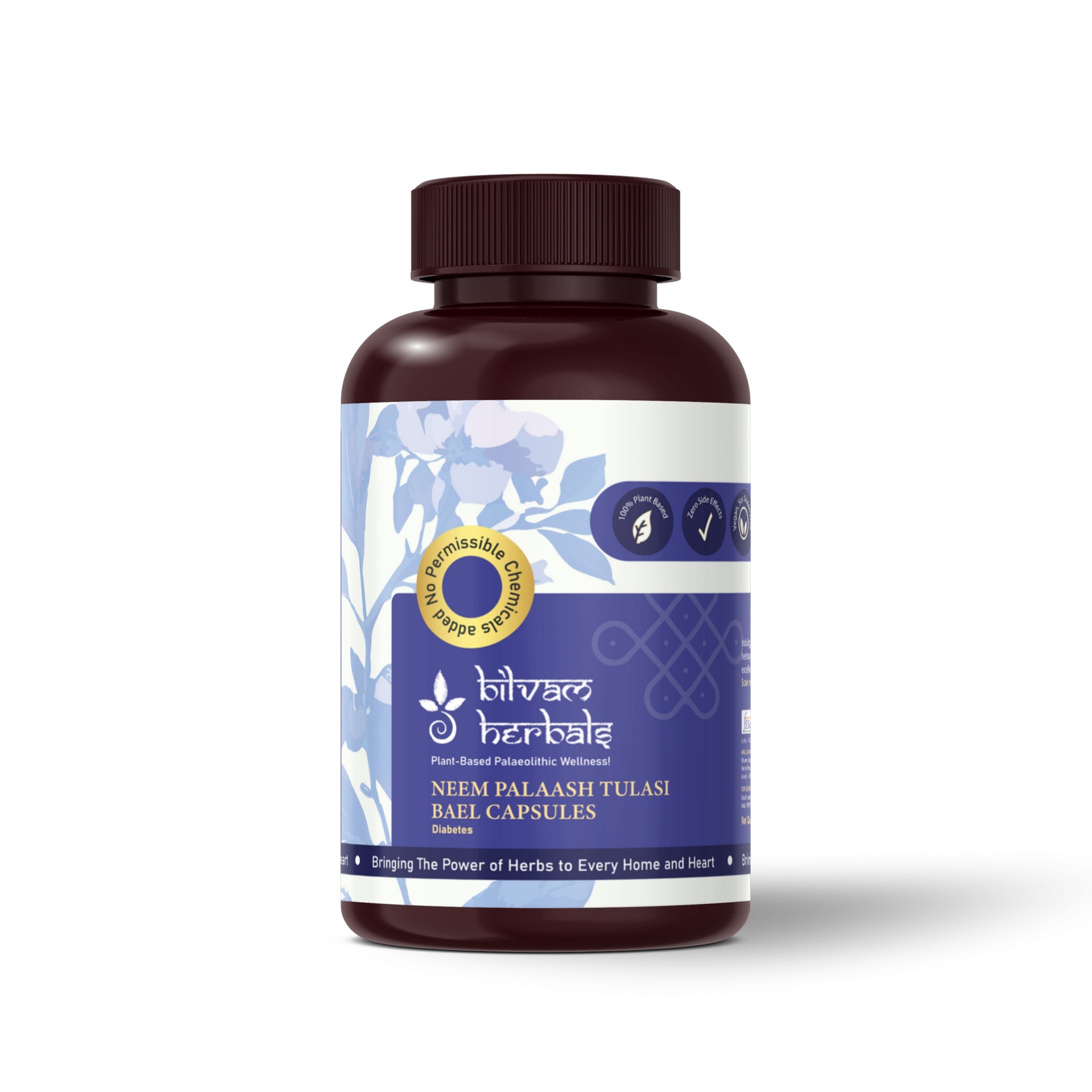 Neem Palaash Tulasi Bael Capsules - The Ayurvedic Formula for Diabetes Care & Organ Protection - 120N
