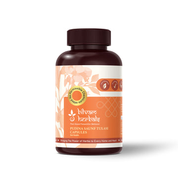 Pudina Saunf Tulasi Capsules - The Ayurvedic Secret to a Calm, Balanced Gut - 120N