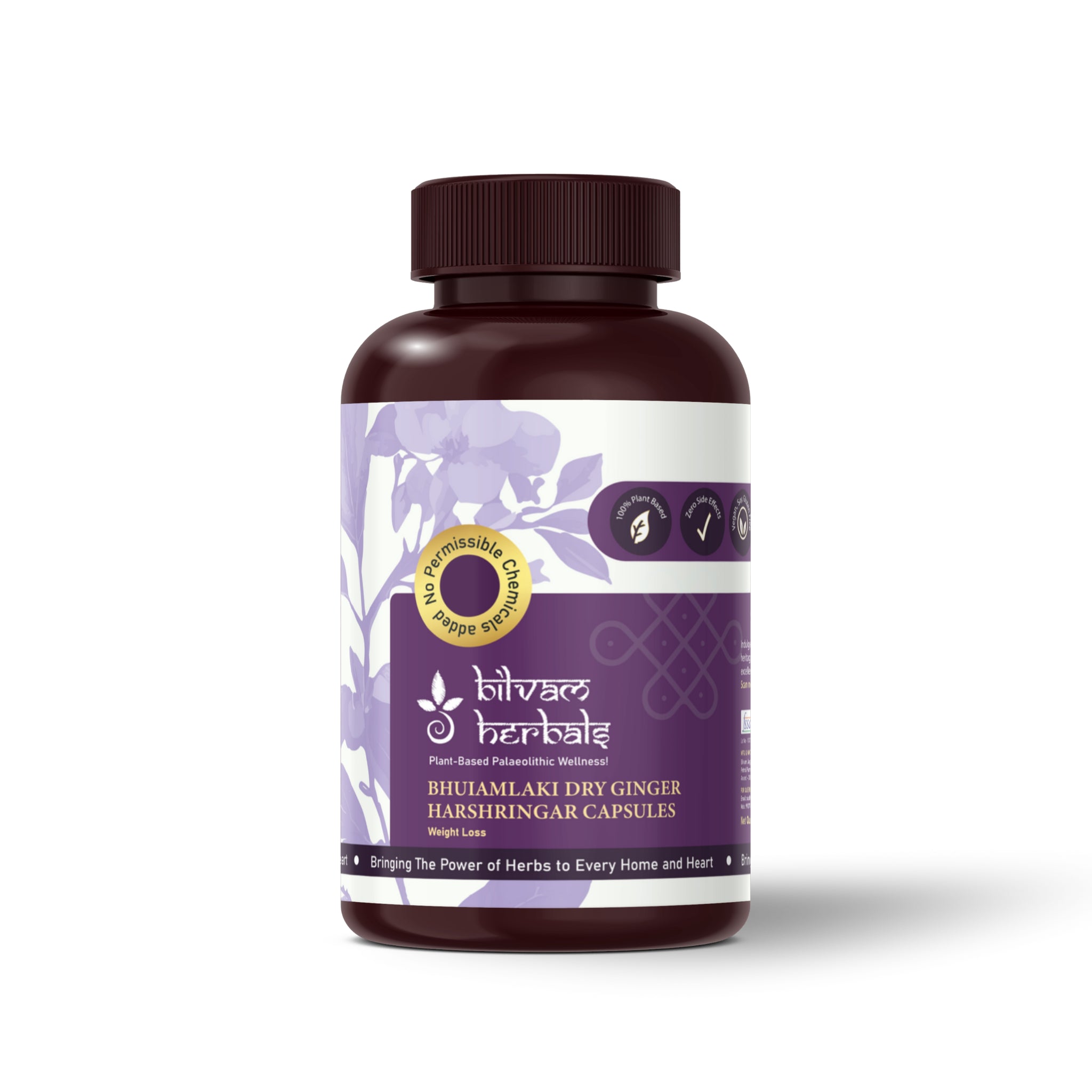 Bhuiamlaki Dry Ginger Harshringar Capsules - Transform Your Body, Elevate Your Wellness - Weight Loss - 120N