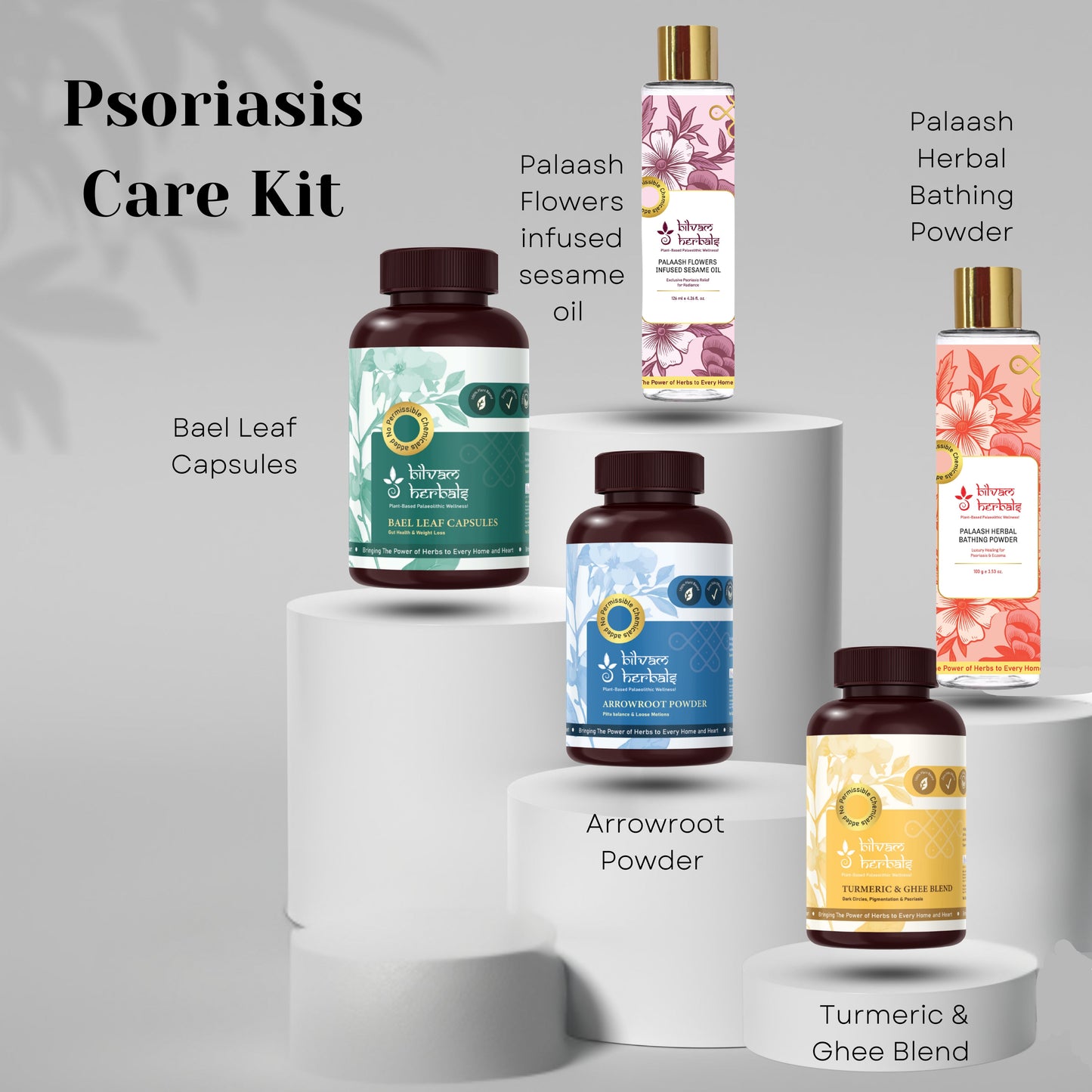Psoriasis Care Kit Bilvam Jaganmaata Herbals Pvt. Ltd.