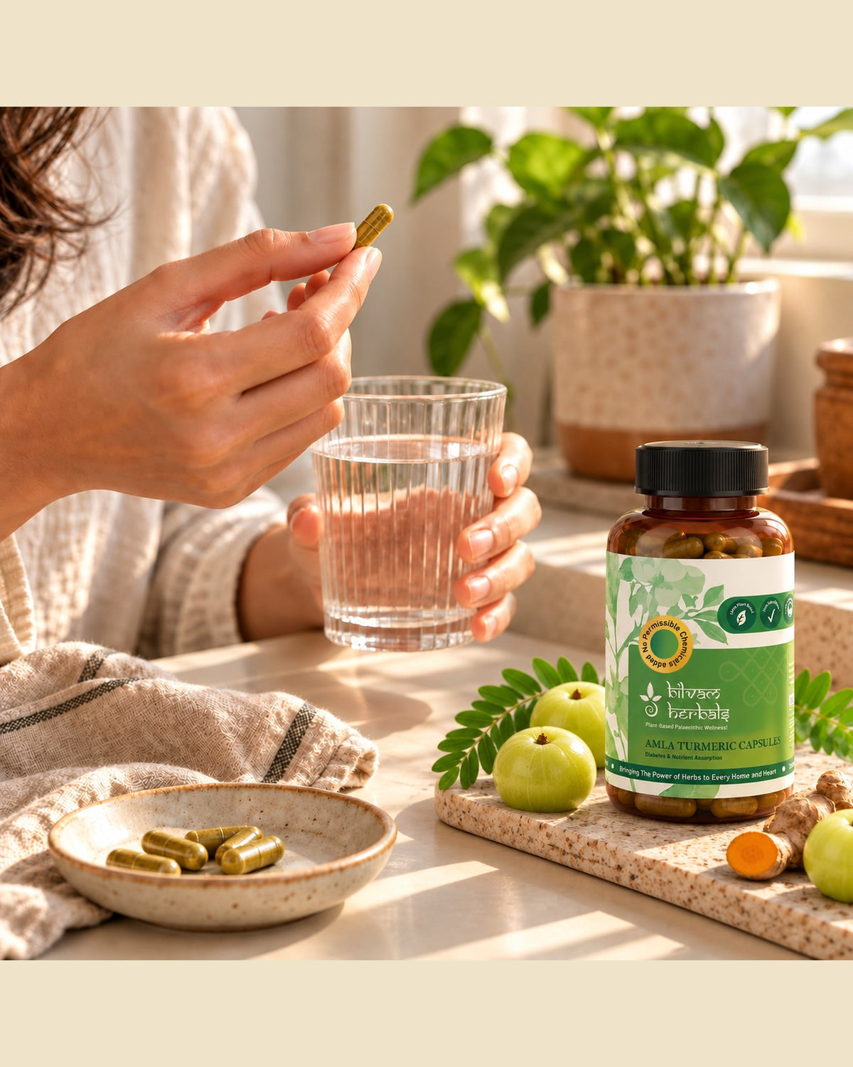 Amla Turmeric Capsules – 120 Capsules Bilvam Herbals