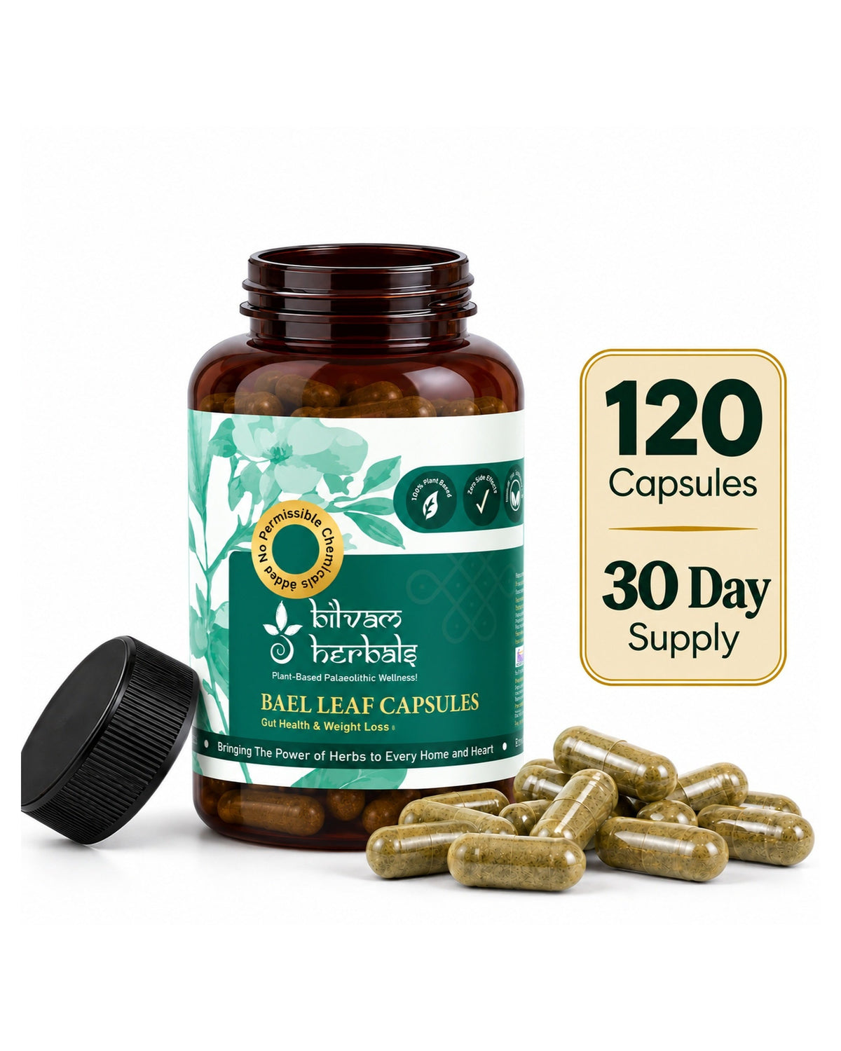 Bael Leaf Capsules – 120 Capsules Bilvam Herbals