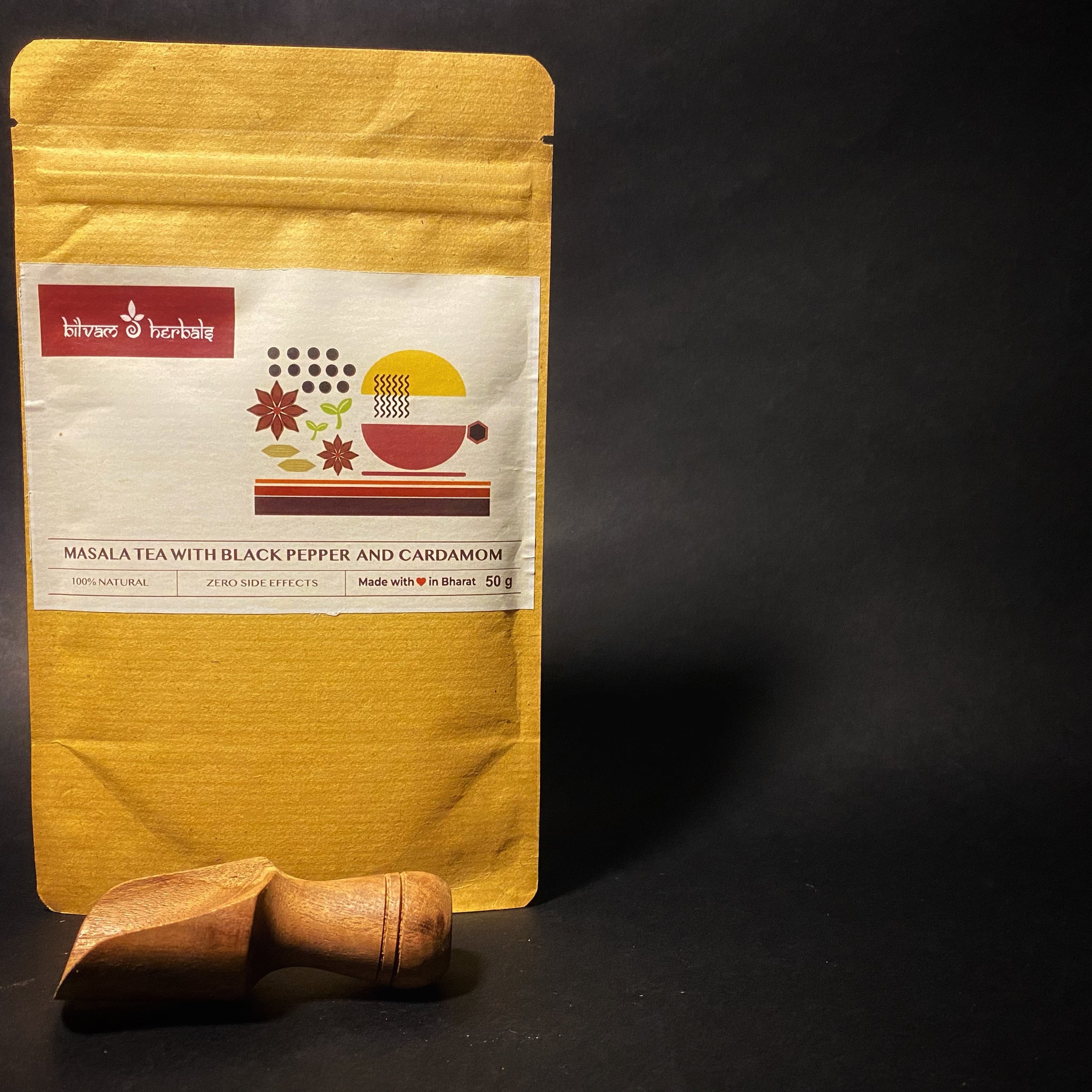 Masala Tea with Black Pepper and Cardamom