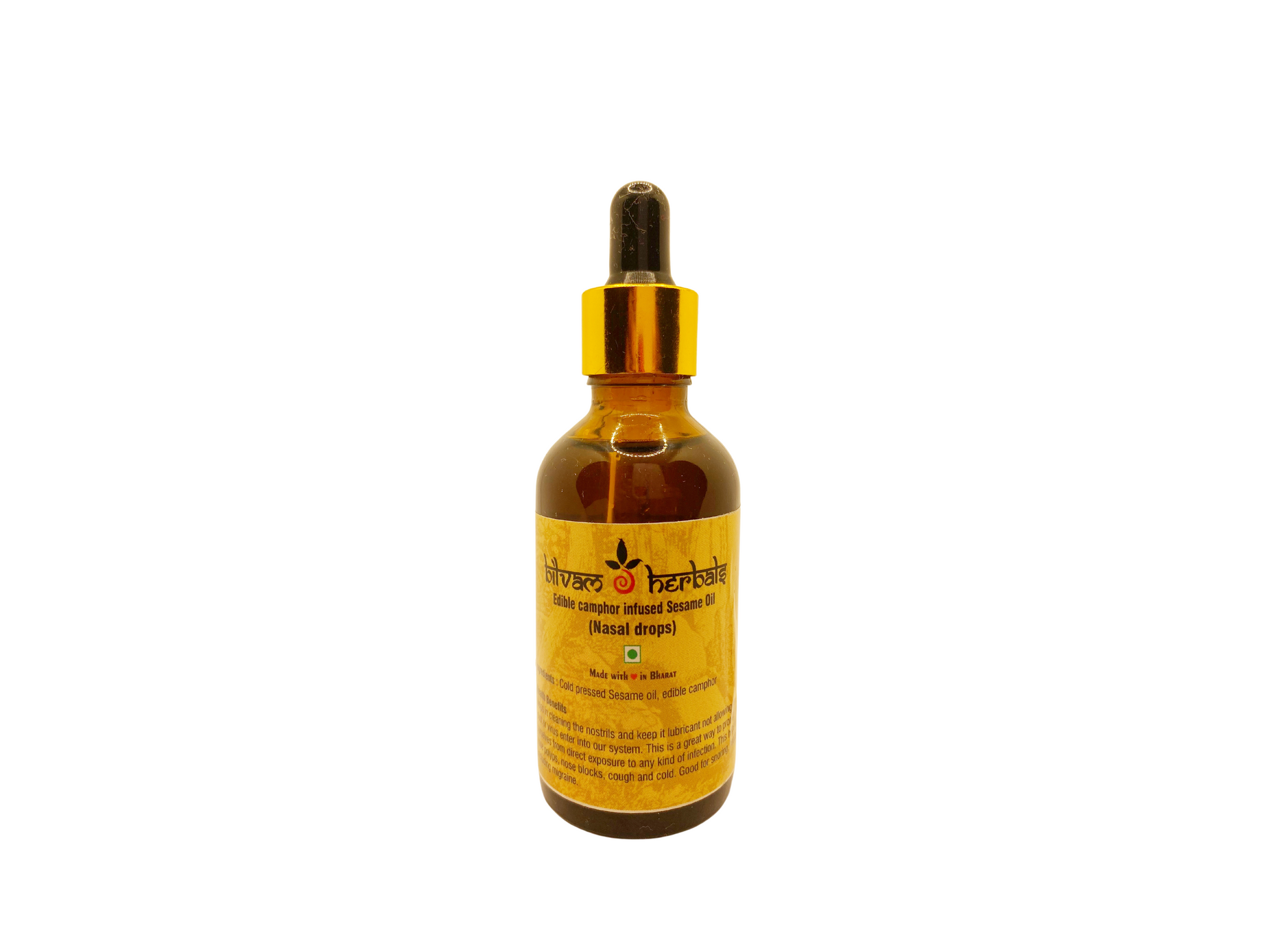 Nasal Cleanser Ayurvedic Sesame Oil Infused with Edible Camphor